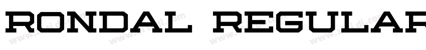 Rondal Regular字体转换